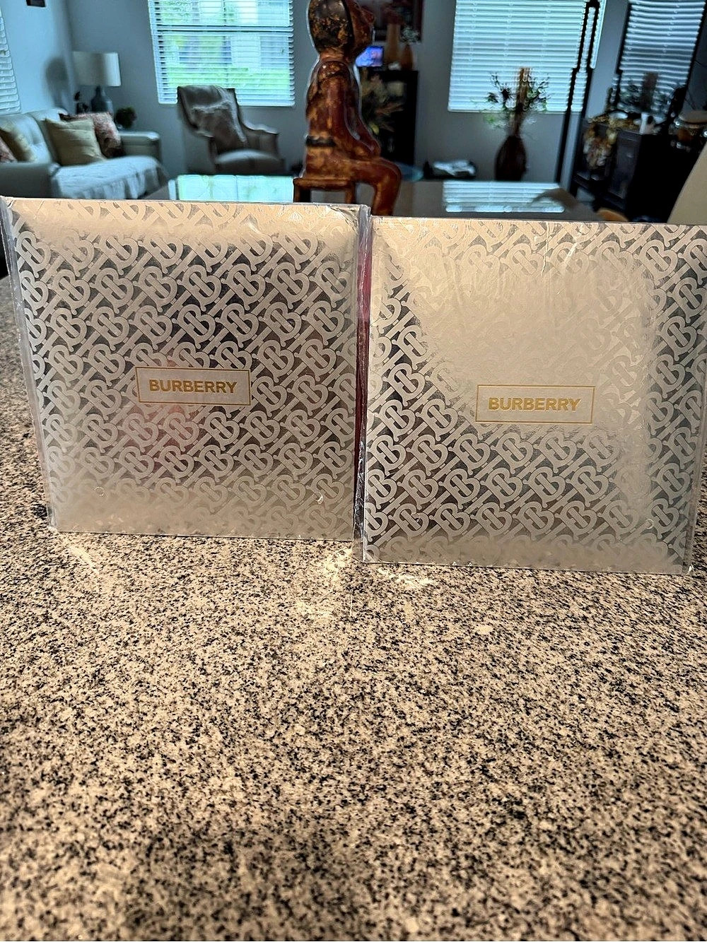 Burberry BBY Mult GWP Face Towel White Set of 2 NEW